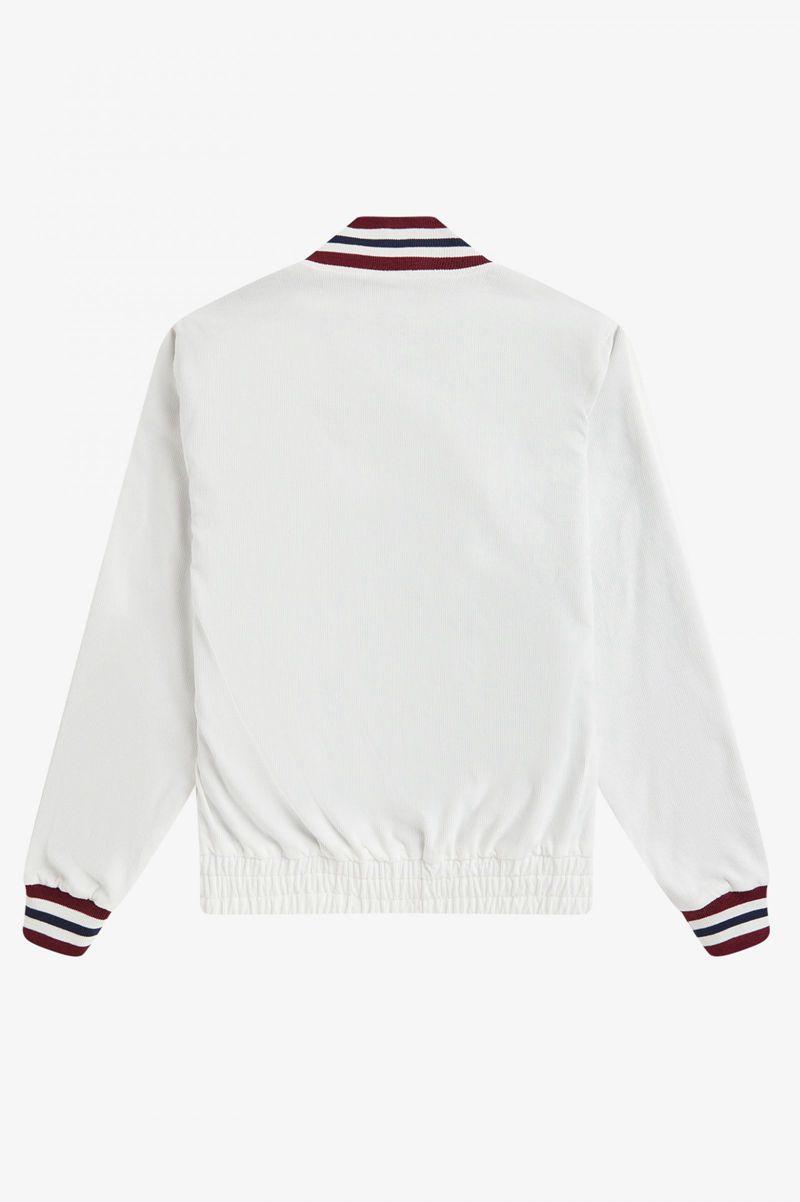 White Fred Perry J2849 Men's Jackets | PH 1203OKIR